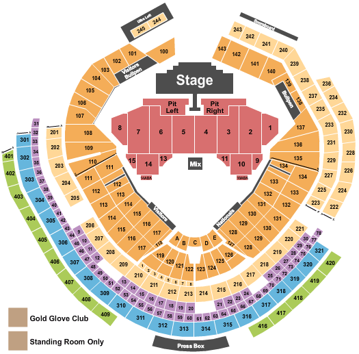 Nationals Park Double Down Tour Seating Chart